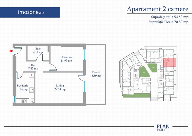 Militari-Metrou Preciziei | 2 Camere | 54.5 mp+16 mp balcon I Mutare rapida