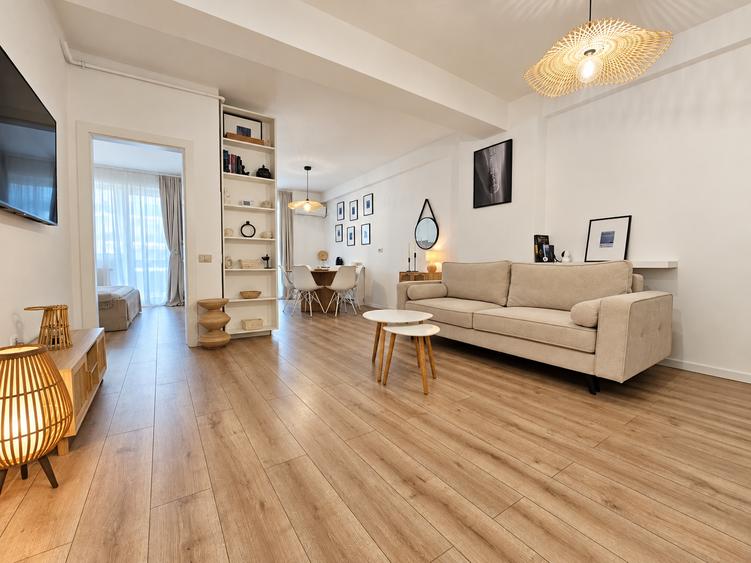 Apartament cu 2 bai si amenajare speciala, aproape de plaja