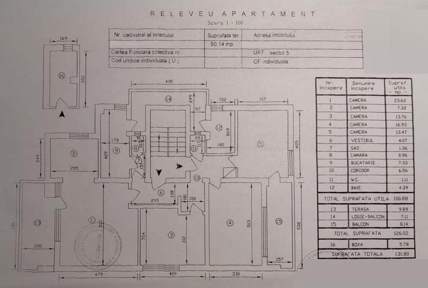 Vanzare apartament 5 camere terase Cotroceni metrou Eroilor Parcul Operei