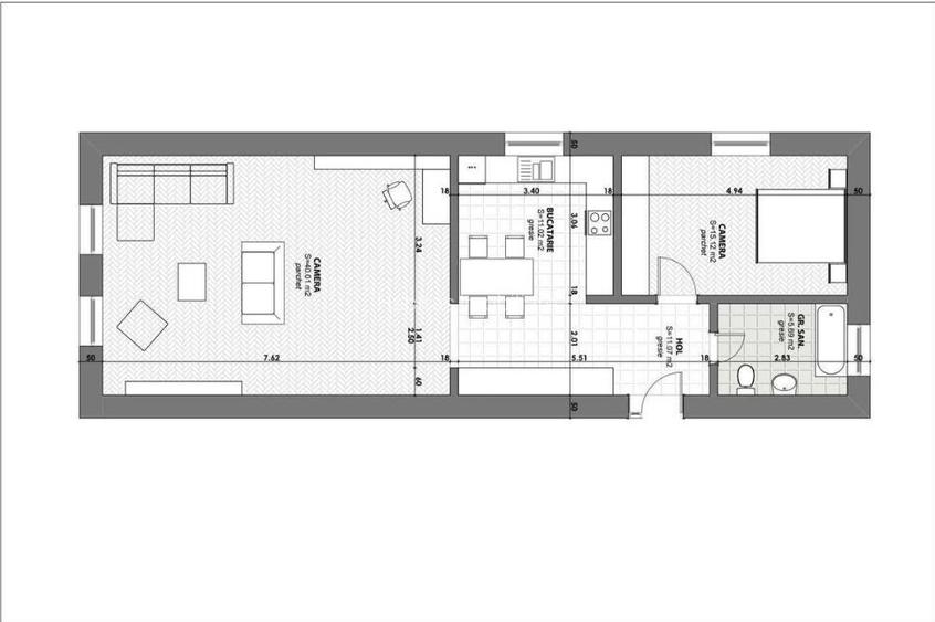 Apartament 3 camere, 83mp, Republicii, monument istoric - 24