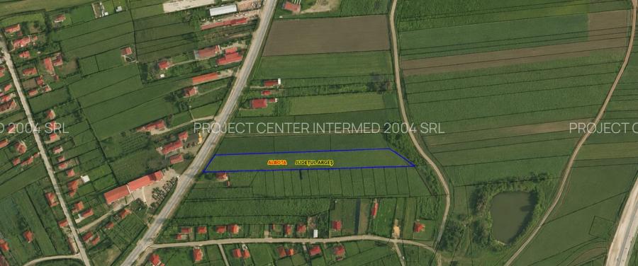 Teren intravilan în suprafață de 7.580 mp | DN65 Albota | Lângă OMV - 2