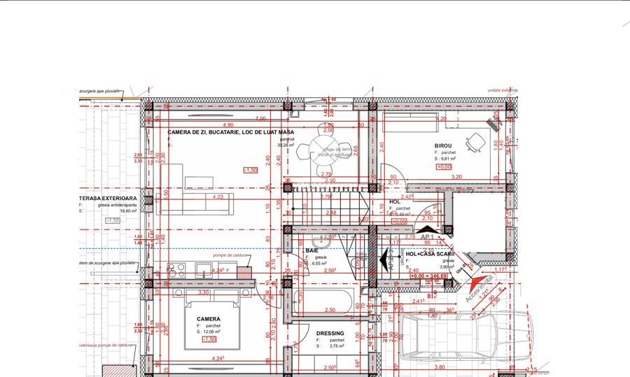 Apartament spatios cu gradina, 68mp, cu 3 camere, dressing, garaj - 11