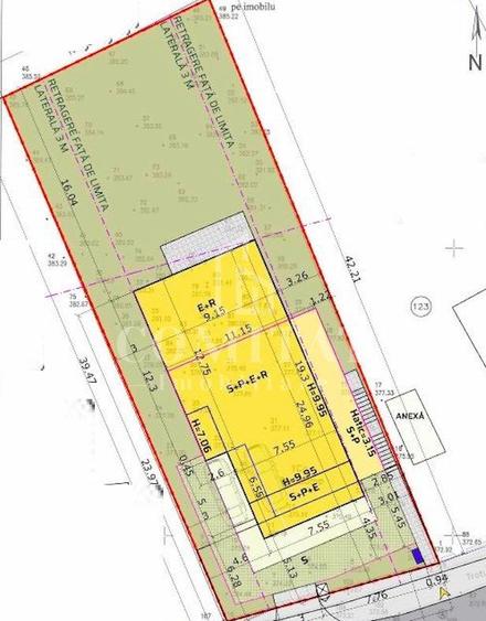 Teren autorizat pentru 2 unități locative cartierul Dâmbul Rotund