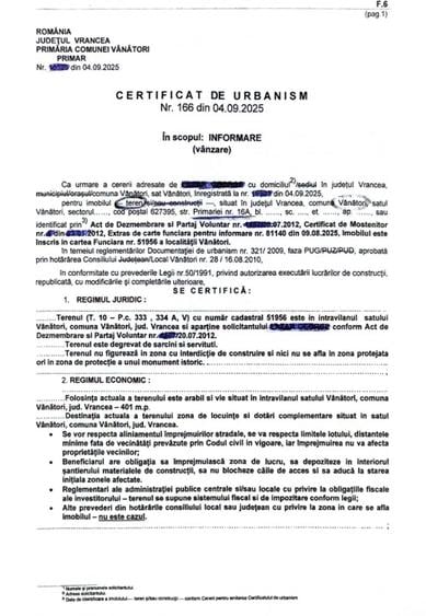 Super reducere, Intravilan , Focșani, Vrancea