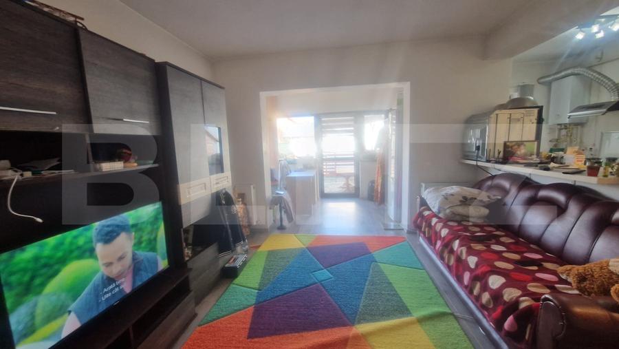 Apartament 2 camere cu gradina ,mobilat, utilat, se doreste si schimb cu casa