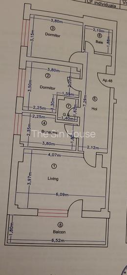 Apartament 3 camere, decomandat, loc parcare, mobilat si utilat - 18