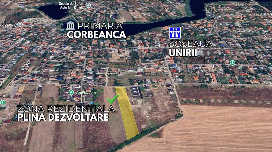 Teren Intravilan – 5.187mp – Corbeanca – P+2E+M