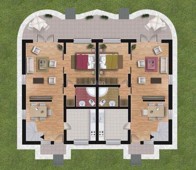 Duplex in complexul Aria Residences Corbeanca mobilat si utilat COMISION 0% - 16