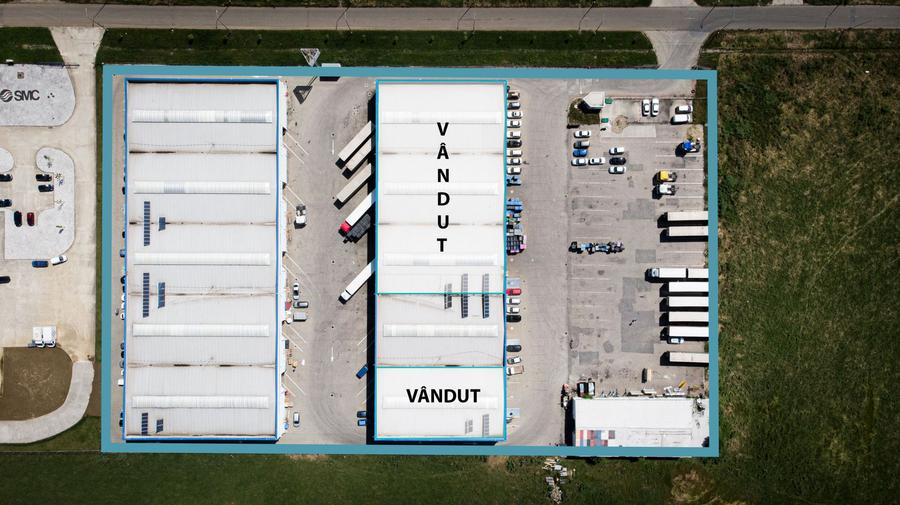 Parc industrial cu platformă betonată lângă A1