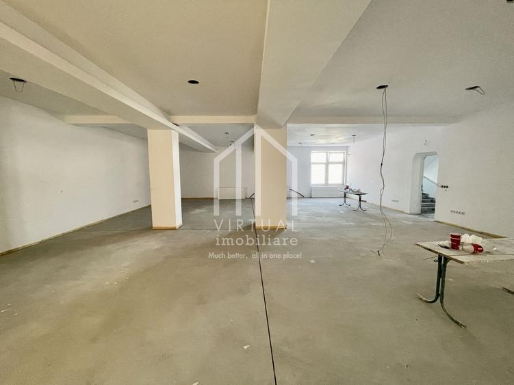 Spatiu comercial cu 8 camere, 5 bai, terasa - zona Centrala
