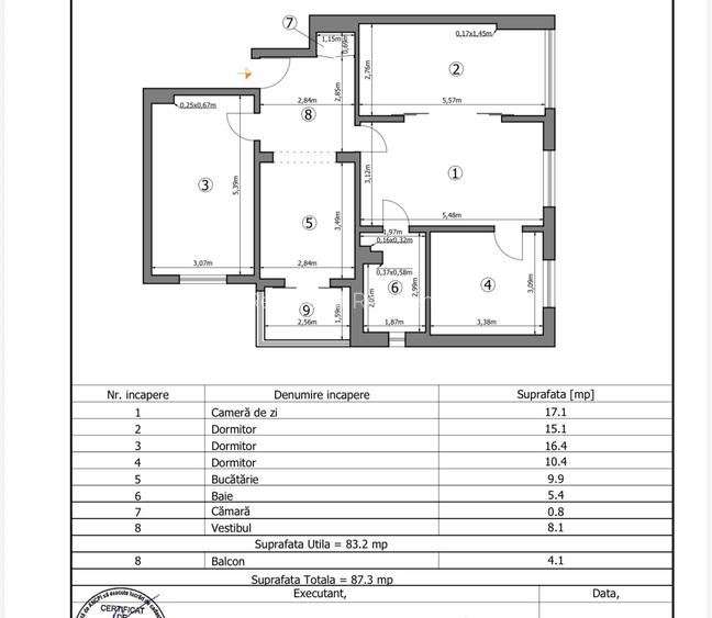 Ap 4 camere, centrală proprie, et 6,Str Ceahlau, Crângași - 11