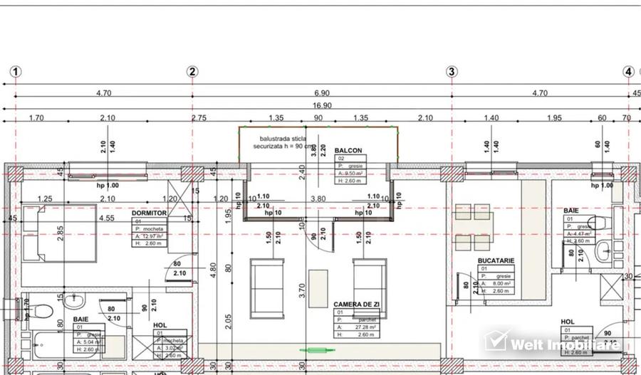 Apartament 3 camere de vanzare in Borhanci, Cluj Napoca