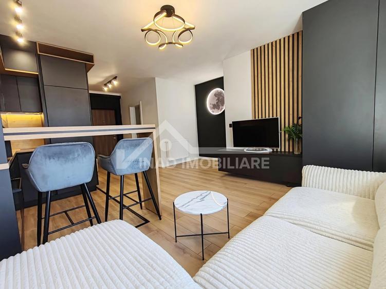 Apartament cu 2 camere, mobilat modern, parcare, Strada Tineretului