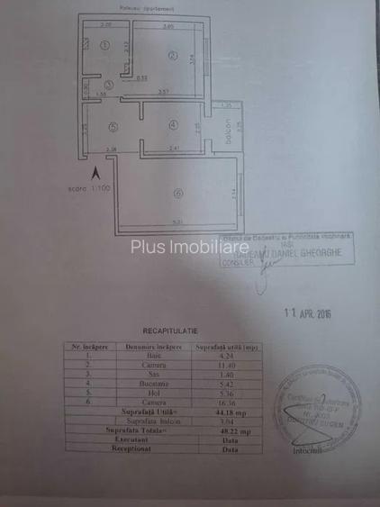 APARTAMENT 2 CAMERE, ETAJ 2, BLOC FARA RISC, MOBILAT SI UTILAT, NEGOCIABIL DACIA - 6