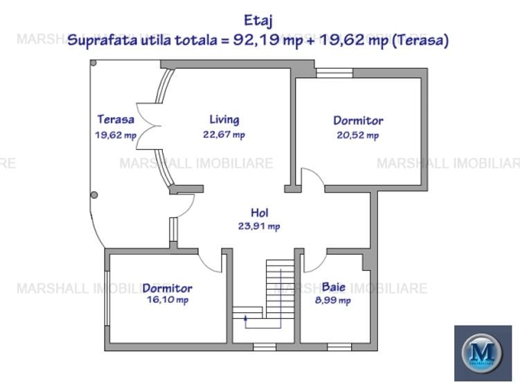 Vila cu 4 camere de vanzare in Gageni, 133.2 mp #17135