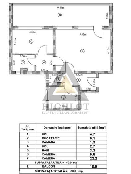 Dorobanti| 2 camere renovat| ideal investiție sau rezidenta| PERLA