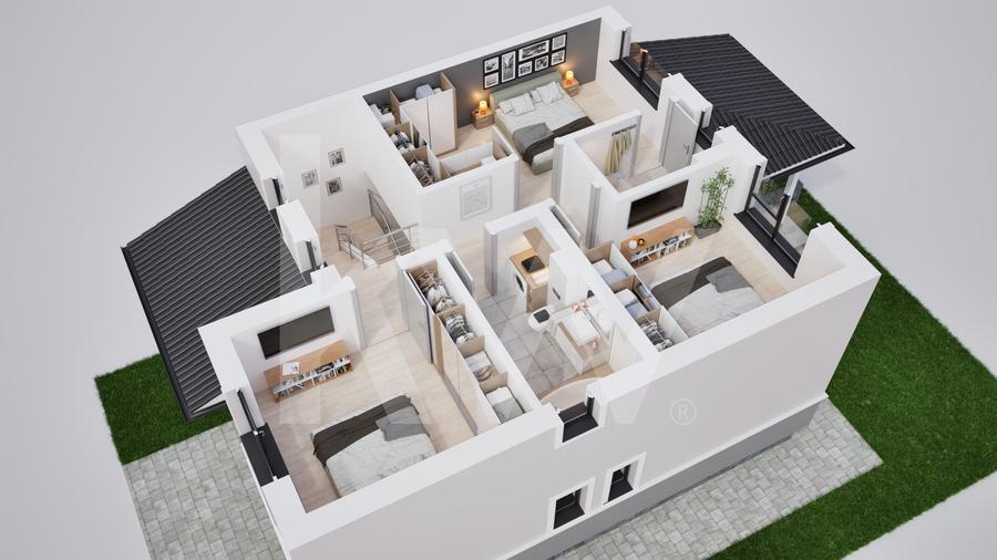 Casa duplex 5 camere in cartier nou Șură Mica