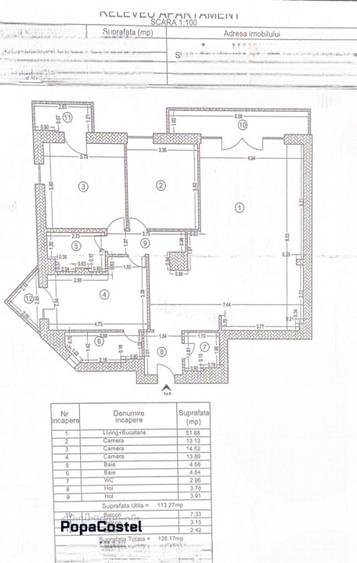 Otopeni langa aeroport apartament 4 camere et. 2/3 mobilat utilat lux, parcare