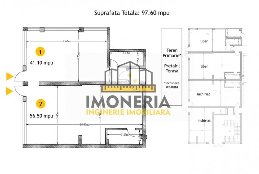 Pizzerie stradala-dotari full-100m metrou Mihai Bravu-posibilitate terasa