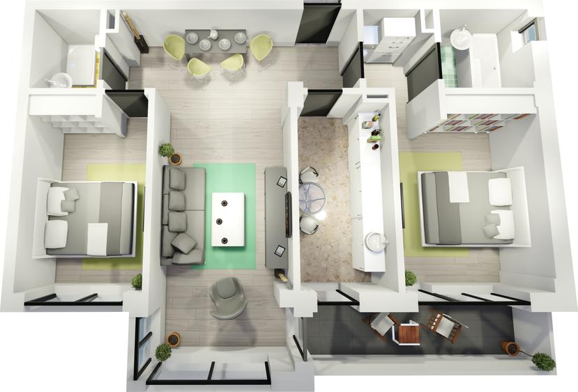 Apartamente in Complex Rezidential cu Parc