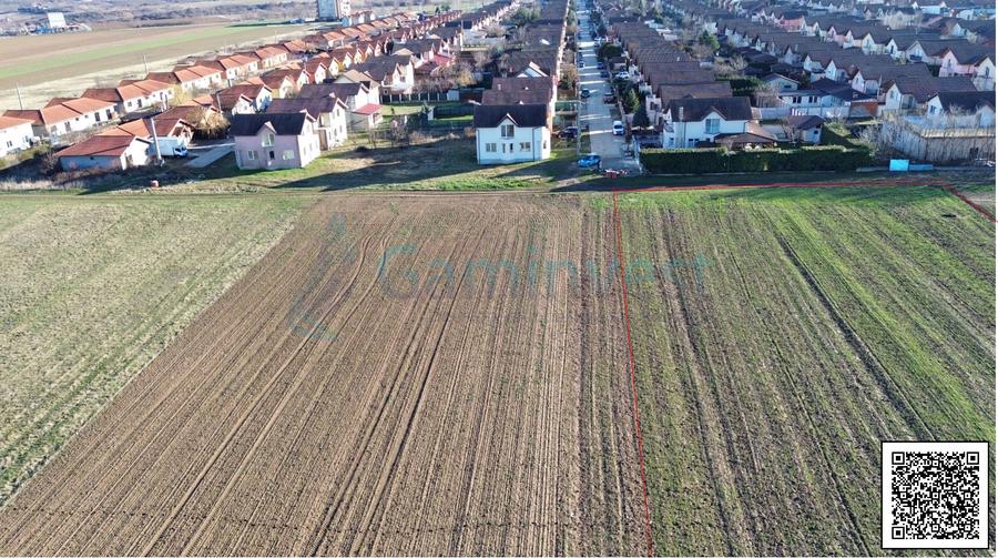 Teren 8632 mp pentru dezvoltare cartier rezidential de case noi, Orizont, Paleu