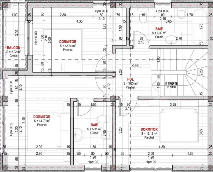 Ansamblu rezidential  cu case tip Duplex de 118mp pe Valea Chintaului