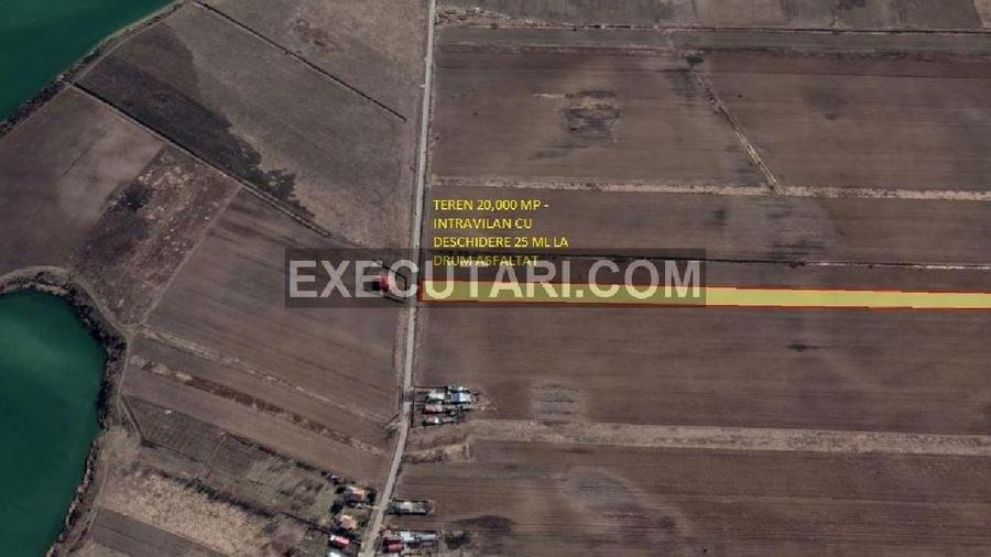 CIOCANESTI DAMBOVITA - TEREN 2 HECTARE INTRAVILAN CU DESCHIDERE 25 ML / ASF