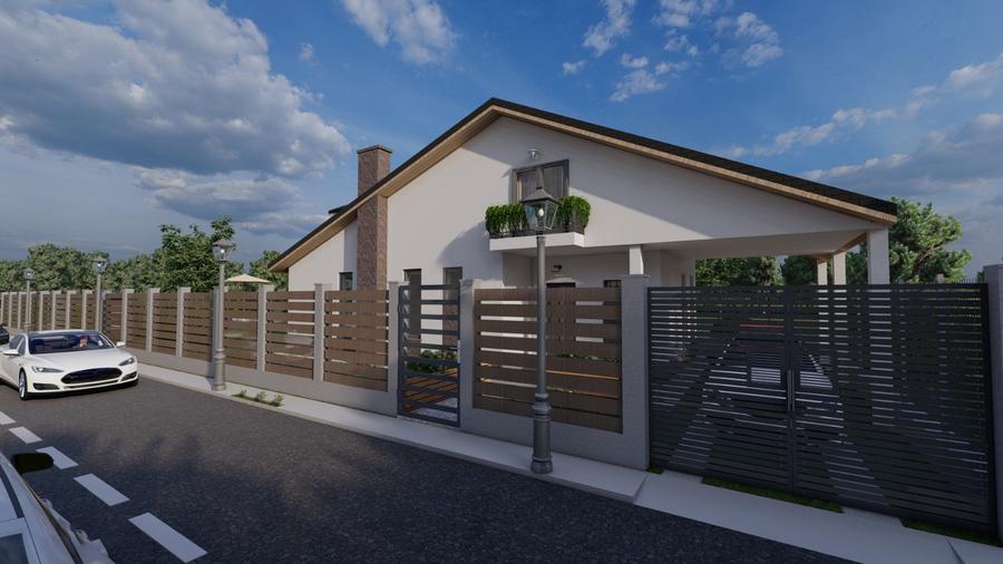 Teren Balotesti Nord Bucharest lot 440 mp cu proiect casa P+1. Investitie.