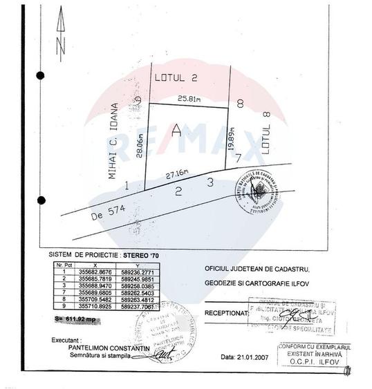 Vanzare Teren Izvorani / Strada Gradinarilor/Complex Olimpic