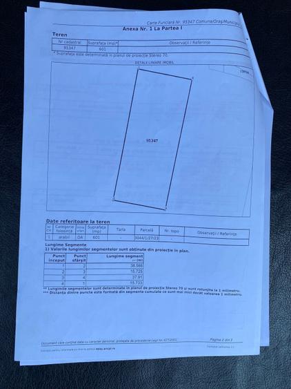 Teren Intravilan 601 mp| toate utilitățile | zona Partos