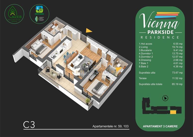 Apartament ideal cu 3 camere de vanzare - Bd.Metalurgiei, Sector 4 - 1