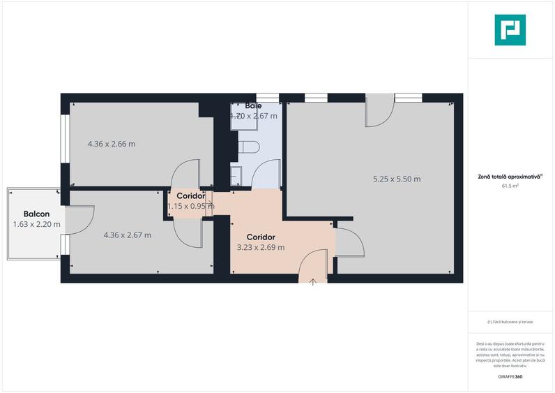 Apartament 3 Camere decomandat în Giroc