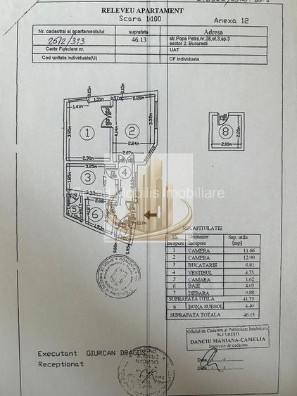 2 Camere Central | Moșilor – Cartierul Armenesc , 46 MP, DE VANZARE