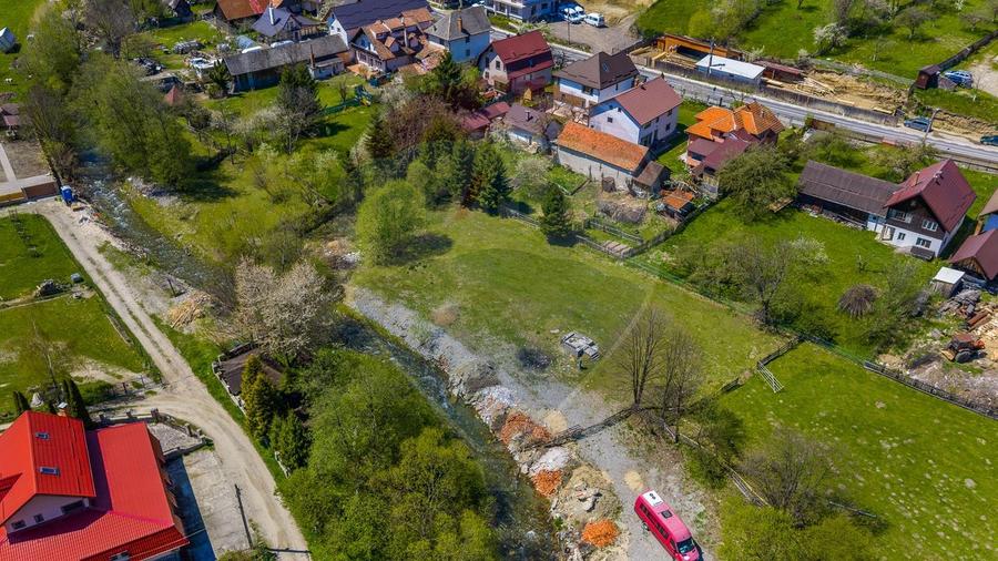COMISION 0%| TEREN INTRAVILAN 1805 MP | PANORAMĂ MUNTE |MOIECIU DE JOS