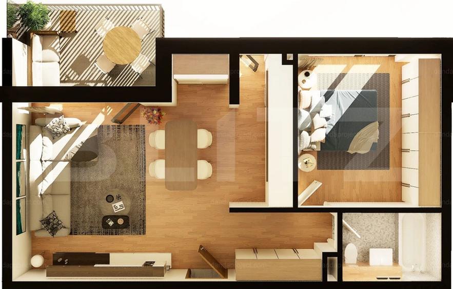 Apartament 2 camere, 53 mp, constructie noua, zona Dunarii