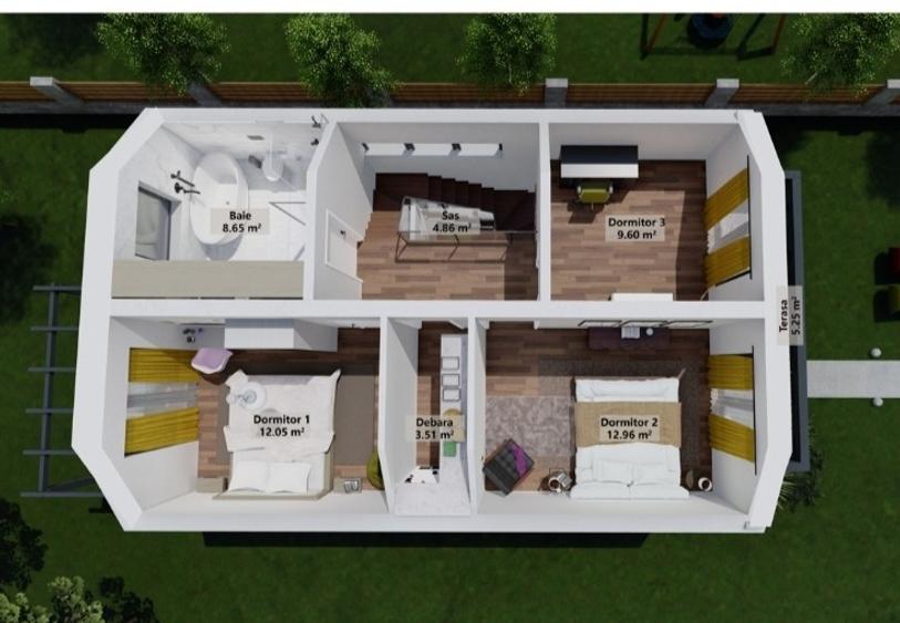 Casă nouă 124 mp | Complex privat cu piscină | Finisată la cheie