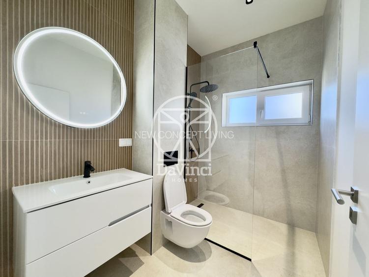 Penthouse 3 camere, intabulat, mobilat si utilat - dressing + 2 bai - 6