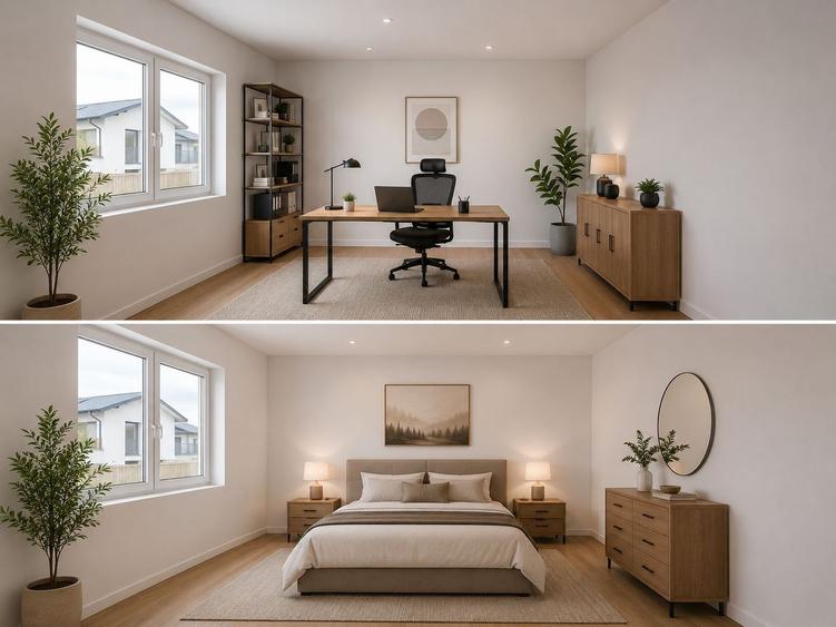 Vilă individuală în Tunari – 5 camere, curte privată