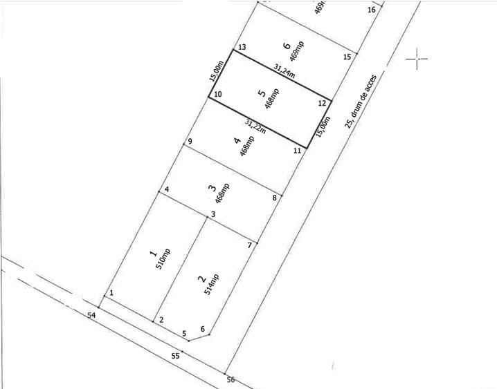 Teren Intravilan 468 mp cu proiect casa/ Zona Strada Lebedei