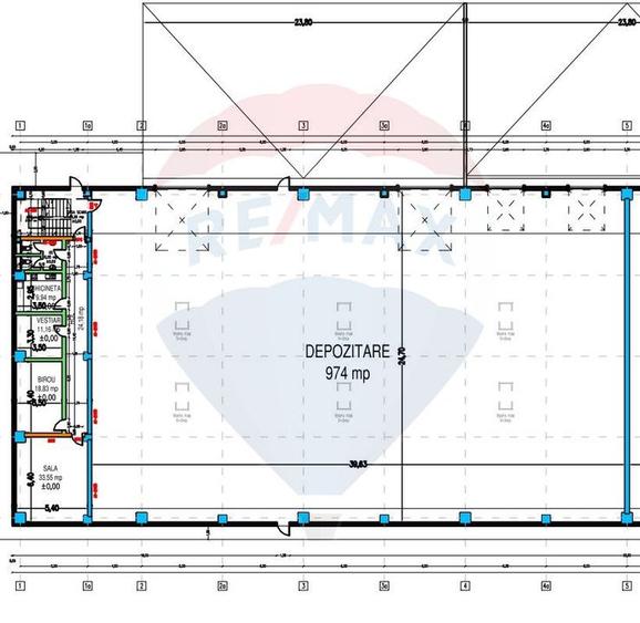 Spațiu industrial de 875mp de închiriat în zona Exterior Vest