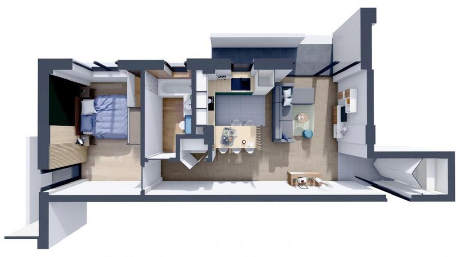 Apartament nou 2 cam, Terezian, COMISION 0%