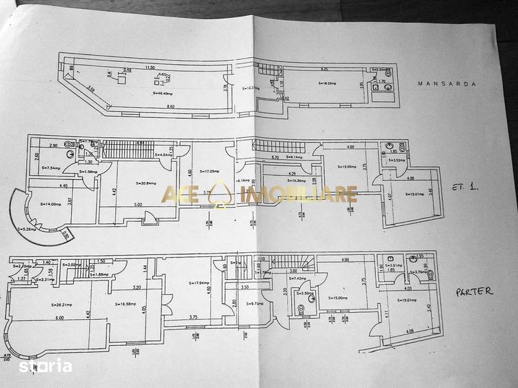 Vila de Inchiriat | Spatiu Birou | Foisorul de Foc | 16 Camere | 375mp