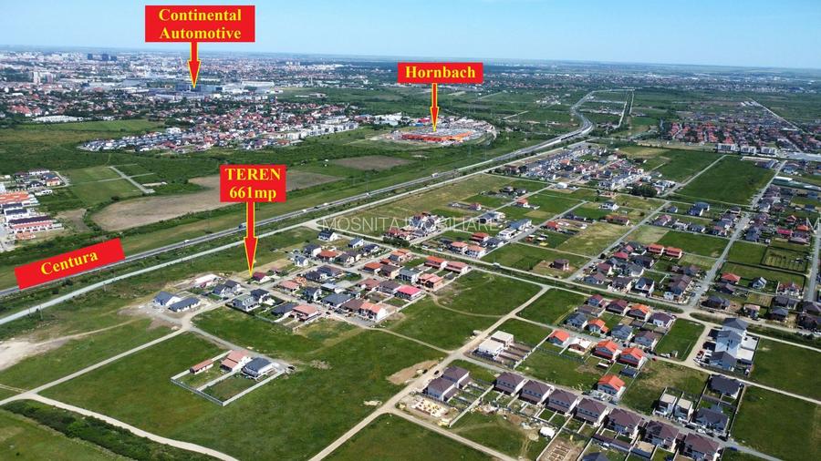 Teren 661mp Moșnița Nouă | Utilități | Aproape de Timișoara și Centură | 65.000€ - 5