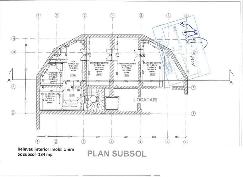 Bdul Unirii, sp com stradal, supraf 385 mp