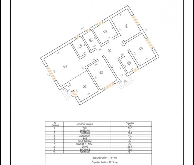 Casă nouă cu 4 camere, teren 491 mp – La Alb - Cumpăna - cartier nou