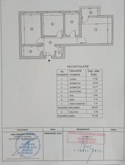 3 camere mobilat/ utilat Rotar Park 2 // 2 bai // Loc de parcare acoperit