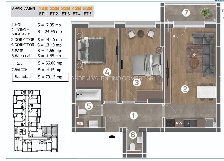 Apartament 3 camere | Bloc nou finalizat  Direct dezvoltator Berceni Grand Arena - 1