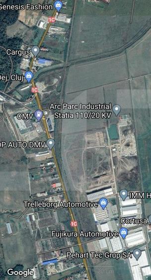 Teren industrial 34.000 mp,in Dej ,zona Arc Parc