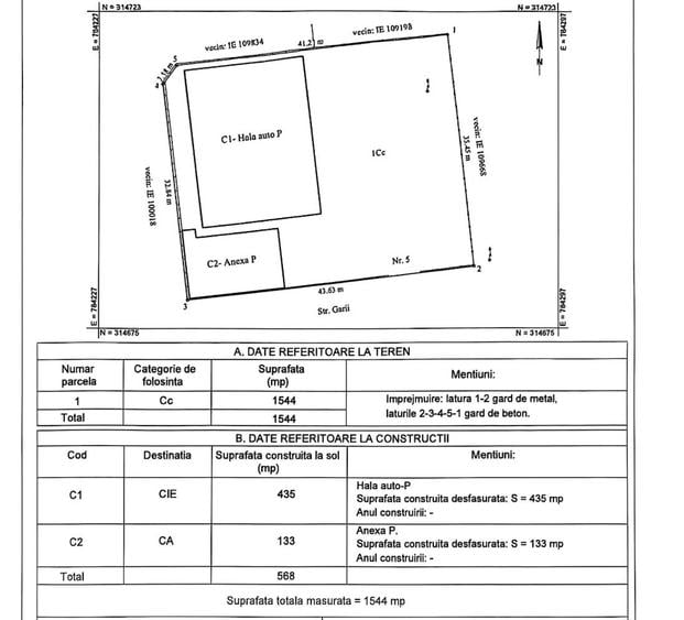 Hala industriala - Ovidiu - Acces A2 - 380.000 euro (Cod E8+E10)