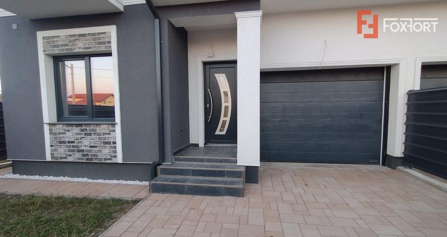 Duplex 5 camere, Becicherecu Mic - Garaj, terasa, Interior la Rosu